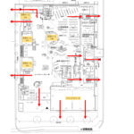山梨県立図書館避難経路図1F_2025年6月現在
