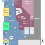山梨県立図書館１F案内図