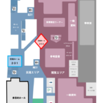 山梨県立図書館館内２F 案内図